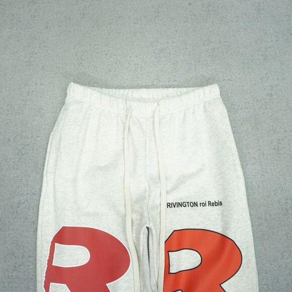 RIVINGTON ROI REBIS Grey Lettering Sweatpants - Picture 2 of 6